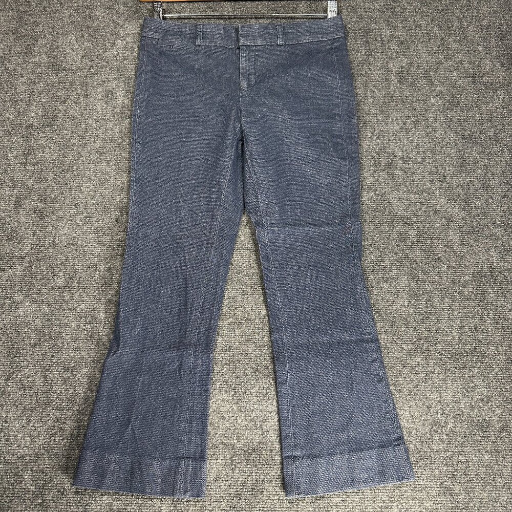 Banana Republic Pants Womens 0 Sloan Fit Blue Denim Cotton Stretch Bootcut